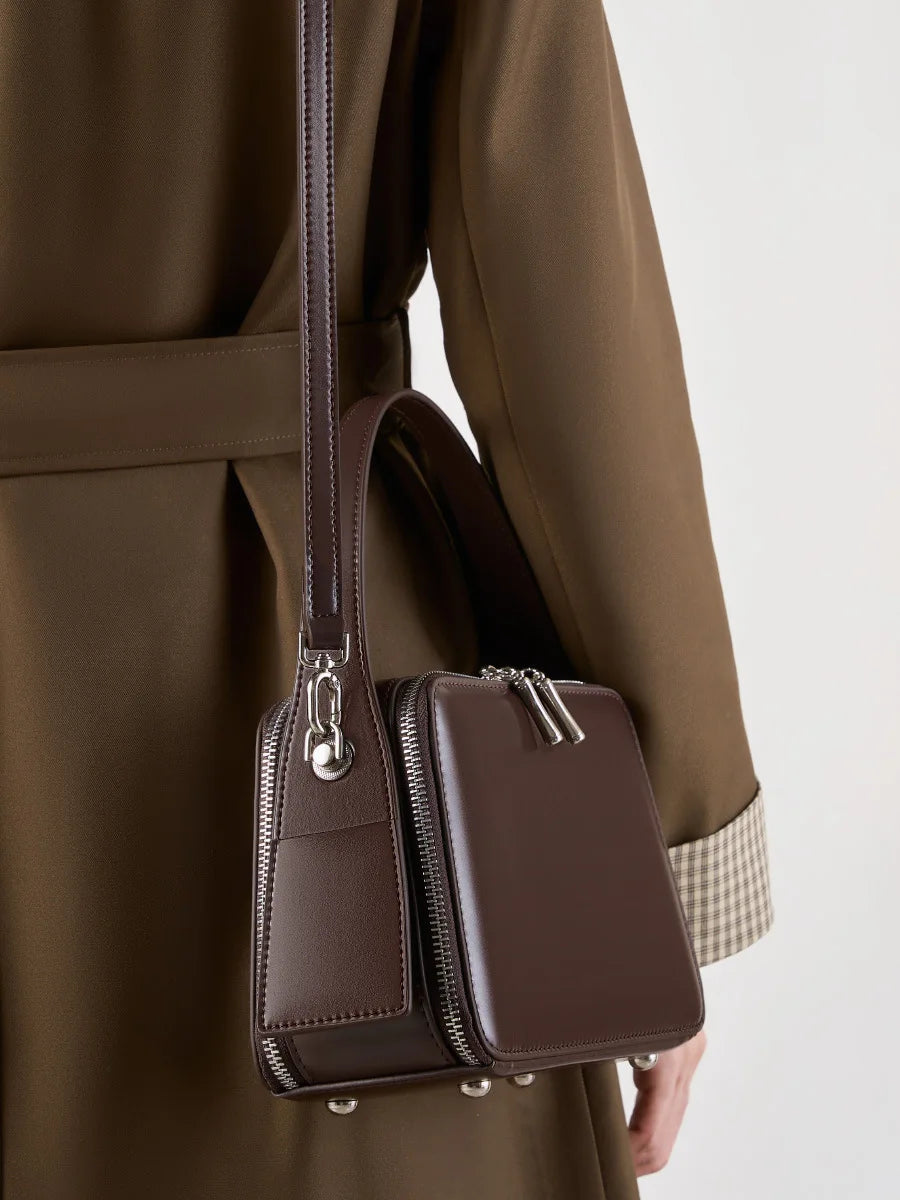 Hideclusive Exquisite Women Bags Designer Luxury Leather Tote Handbag Genuine Cowhide Waxed Leather Fashion Casual Bag