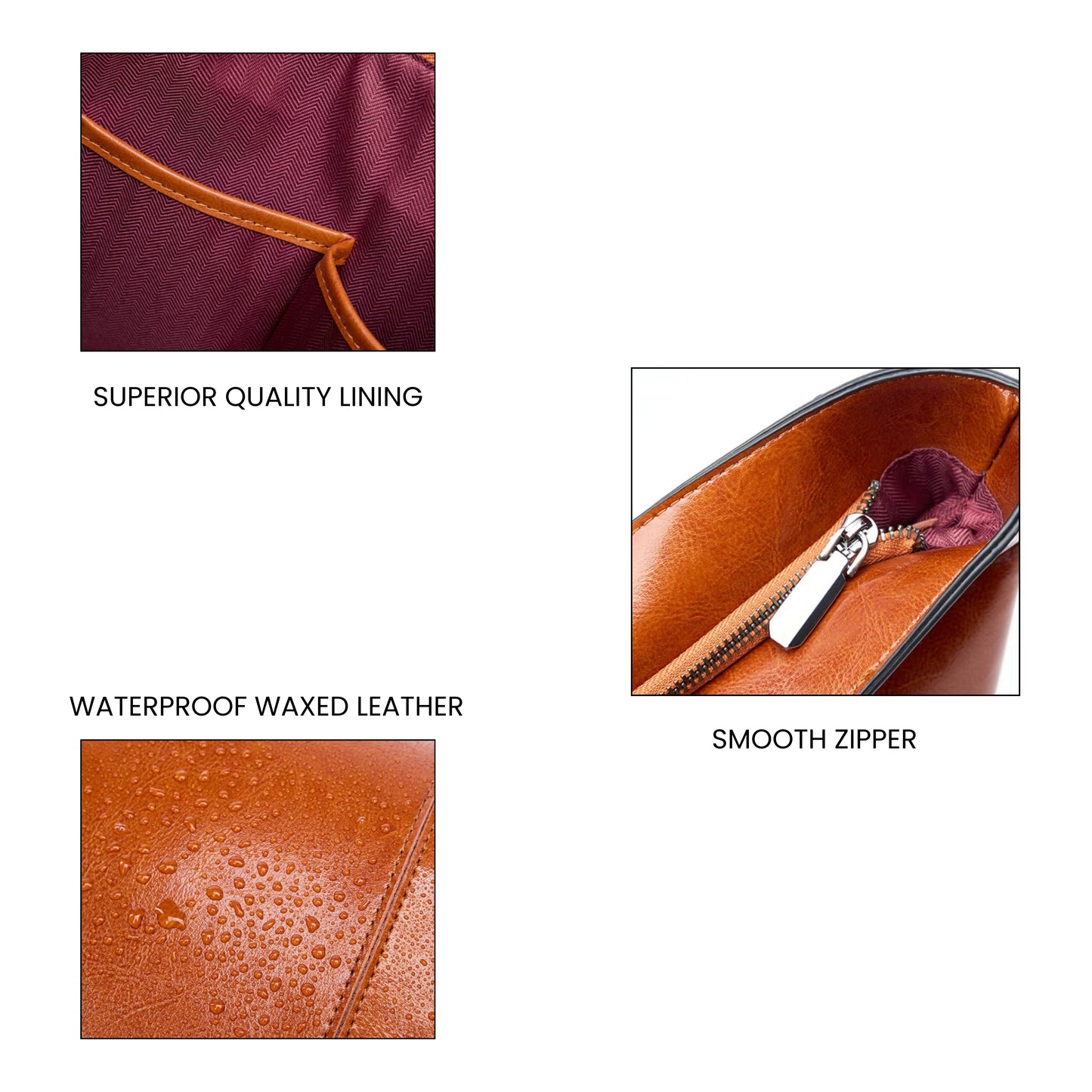 Clara Minimalist Leather Tote | 100% Cowhide Leather Tote Bag | Handcrafted Quality for Everyday Use