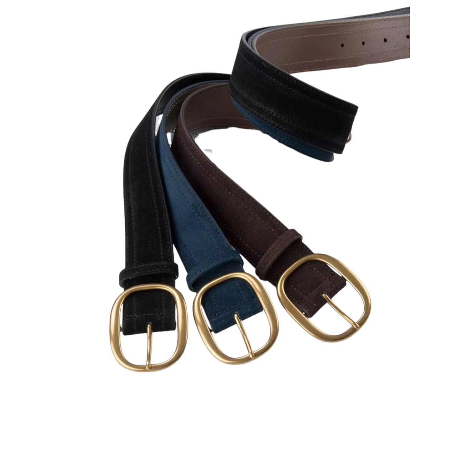 Hideclusive Women's Premium Genuine Suede Leather Belt