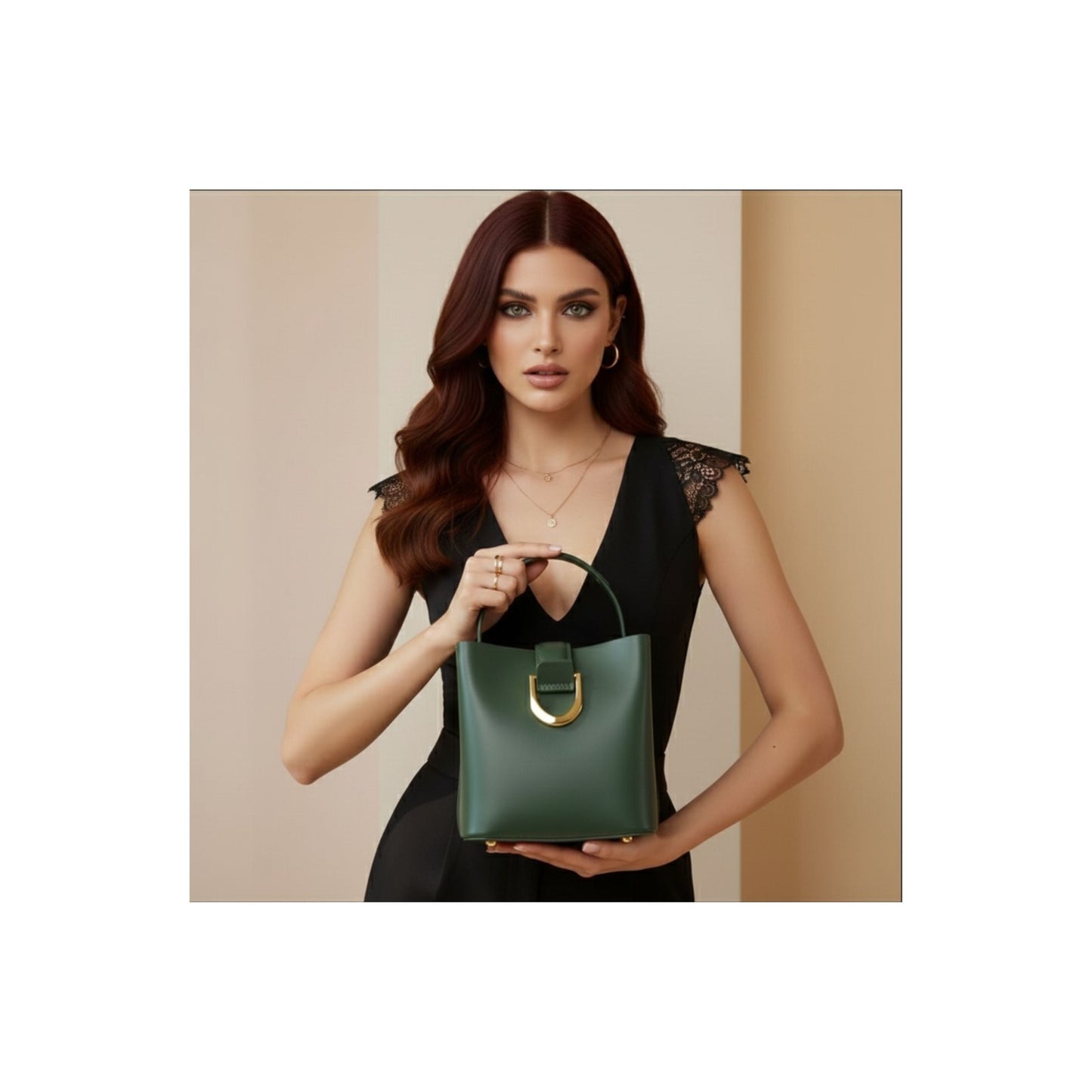 The ELARA - 100% Cowhide Leather Luxury Handbag for Women