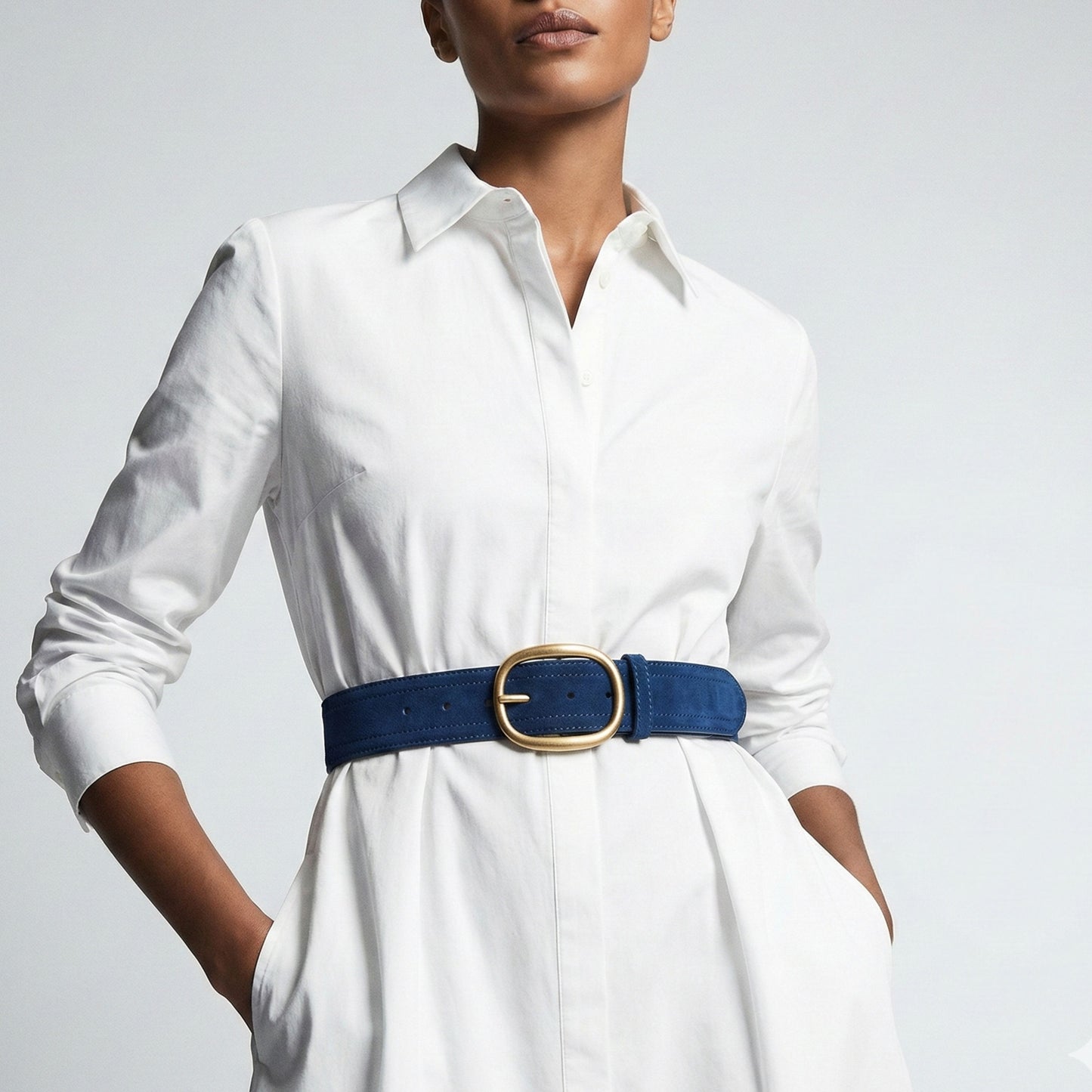 Hideclusive Women's Premium Genuine Suede Leather Belt