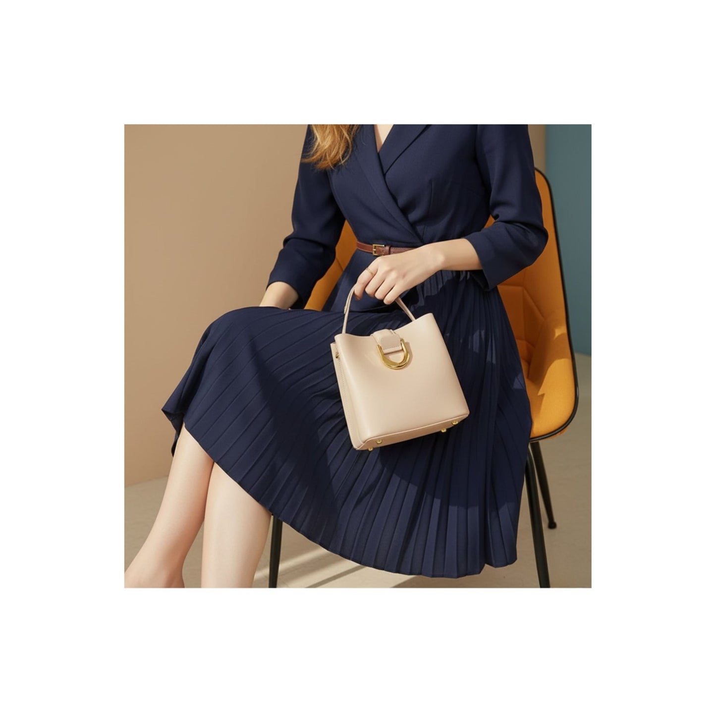 The ELARA - 100% Cowhide Leather Luxury Handbag for Women