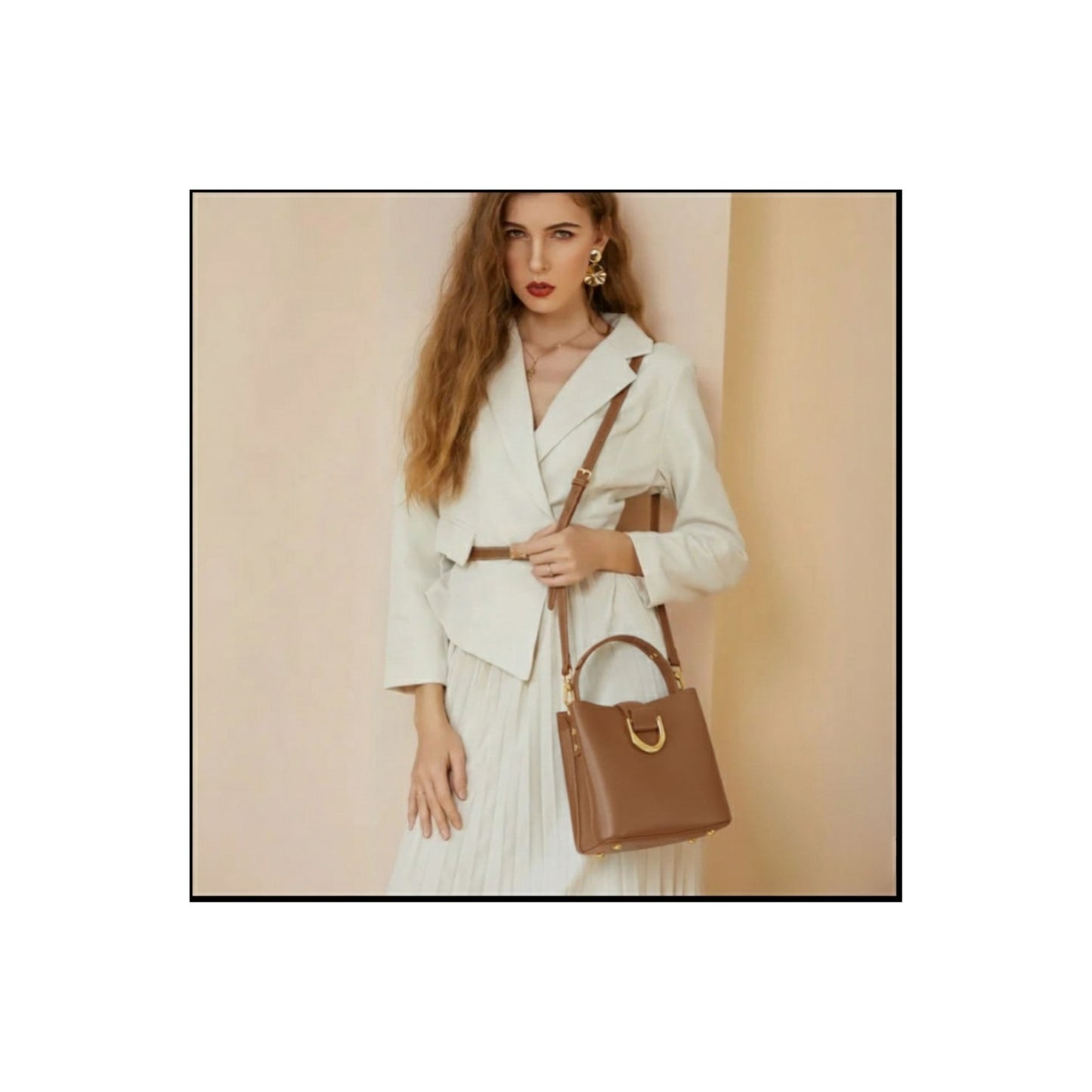 The ELARA - 100% Cowhide Leather Luxury Handbag for Women