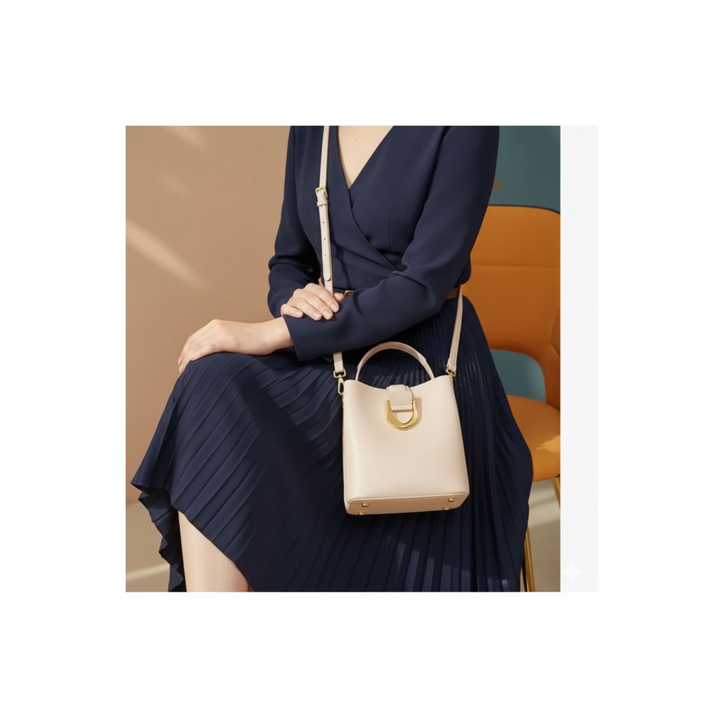 The ELARA - 100% Cowhide Leather Luxury Handbag for Women
