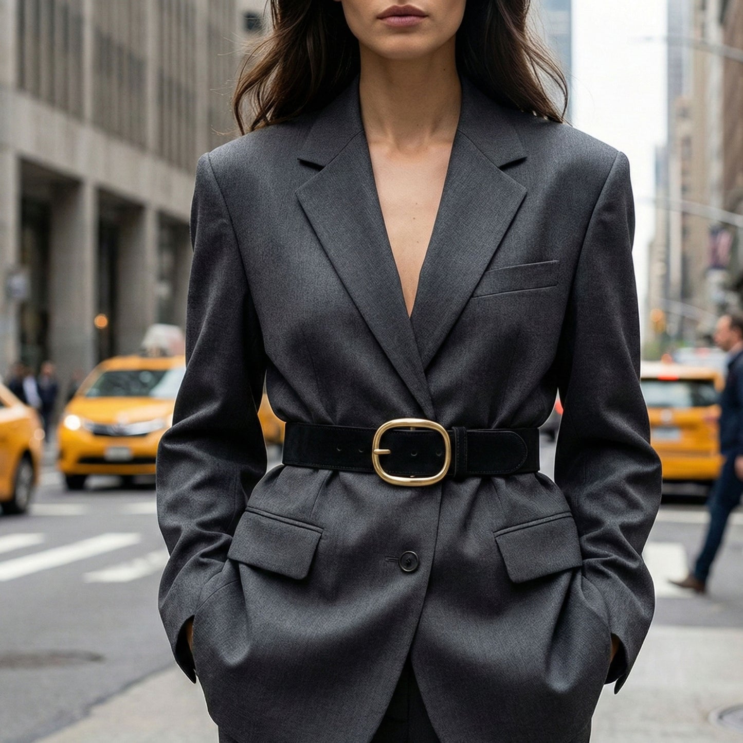 Hideclusive Women's Premium Genuine Suede Leather Belt