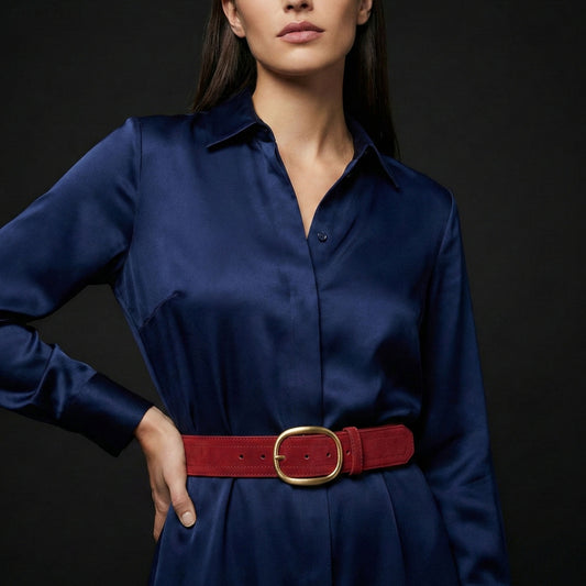 Premium Suede Leather Belt for Women | Hideclusive