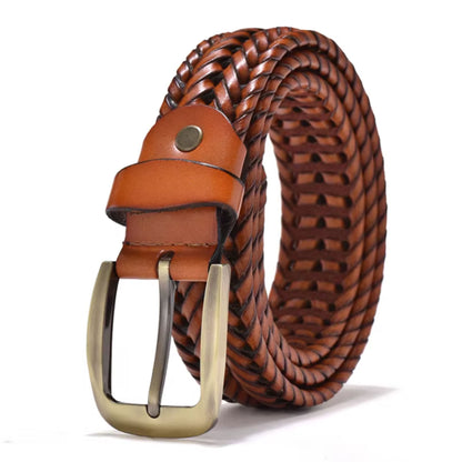 Ceinture en Cuir Tressé Premium pour Homme | Design Tressé Fait Main | Hideclusive