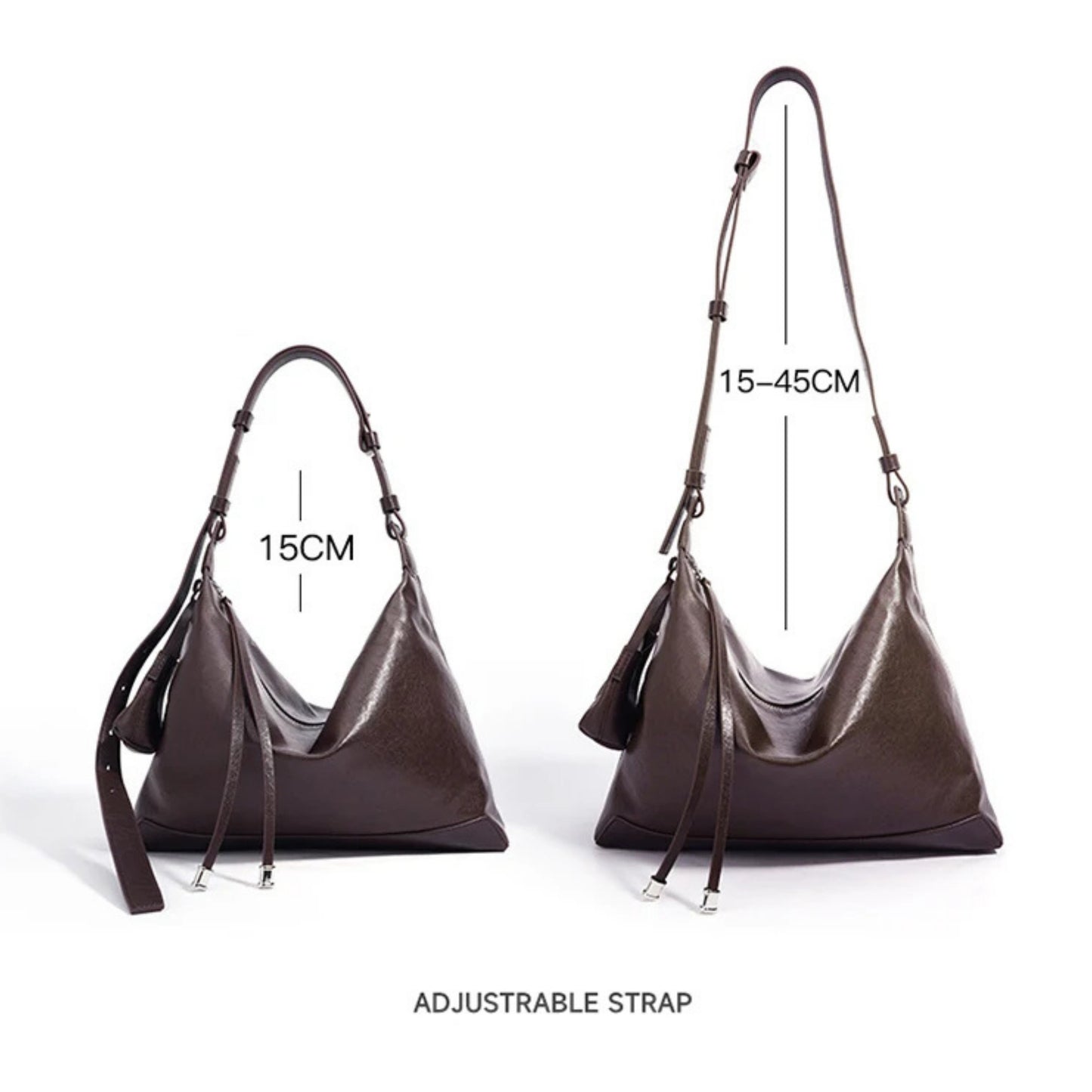 Hideclusive Designer Luxury Genuine Cowhide Leather Women's Tote Handbag Top Grain Cowhide Zipper Handmade Shoulder Handbags