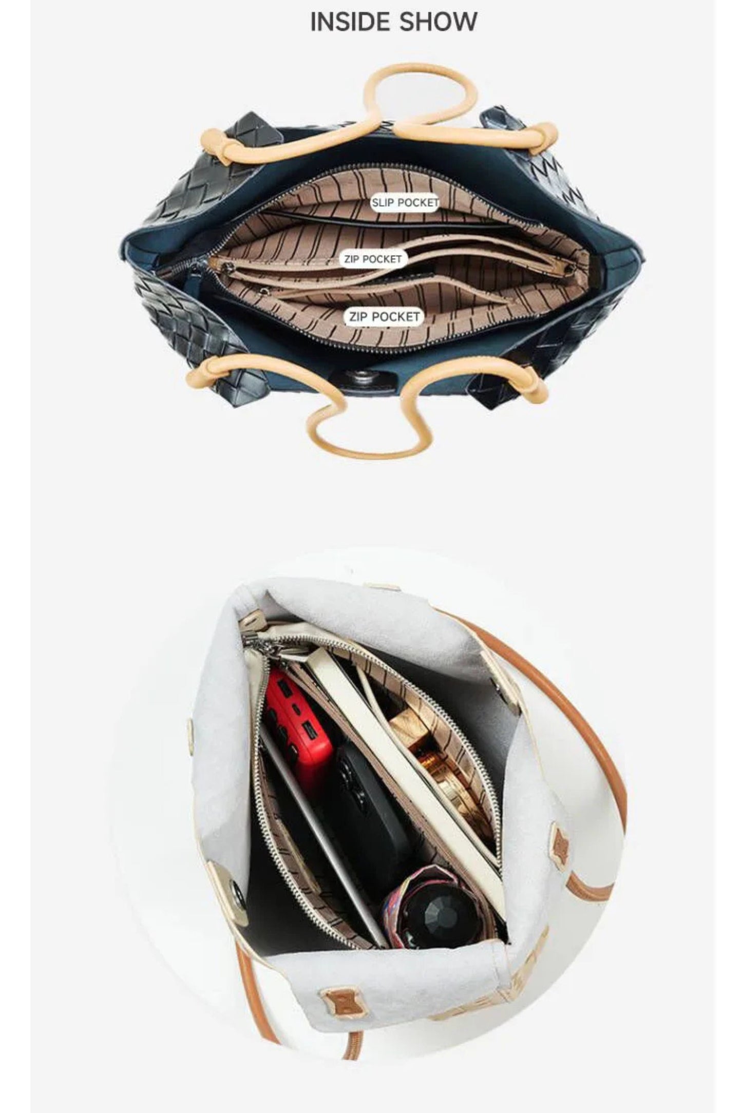 The Timeless Weave Tote | Full-Grain Cowhide Leather