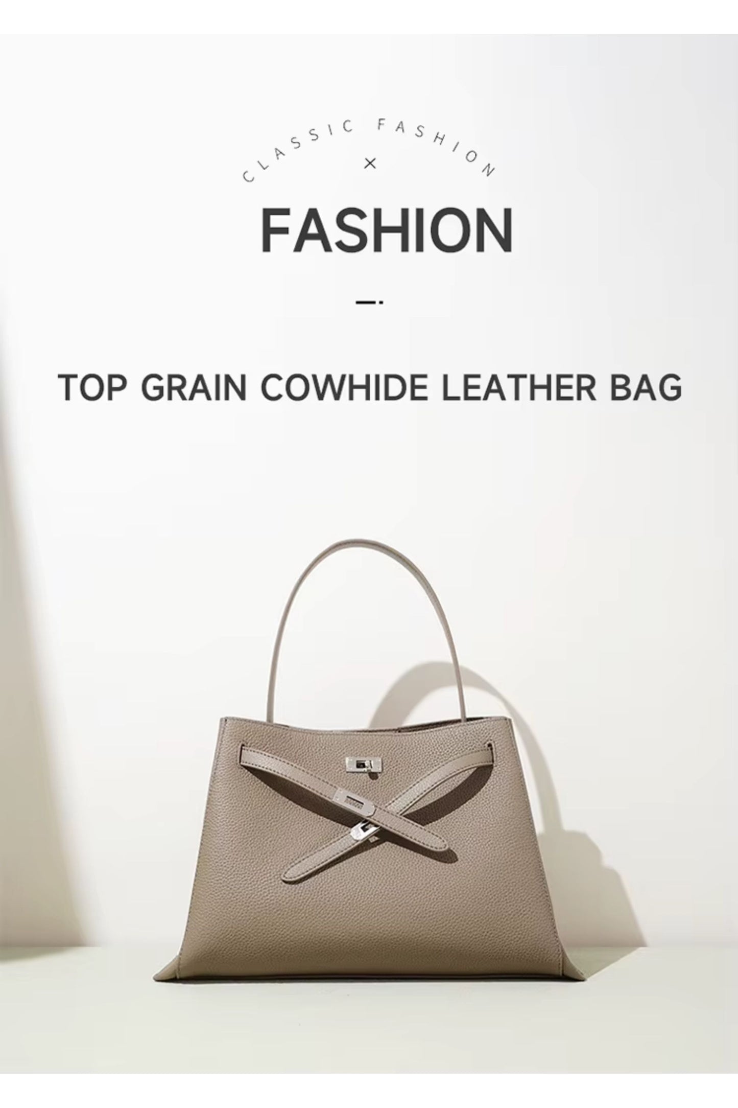 The NOVA: Structured Top-Grain Leather Satchel