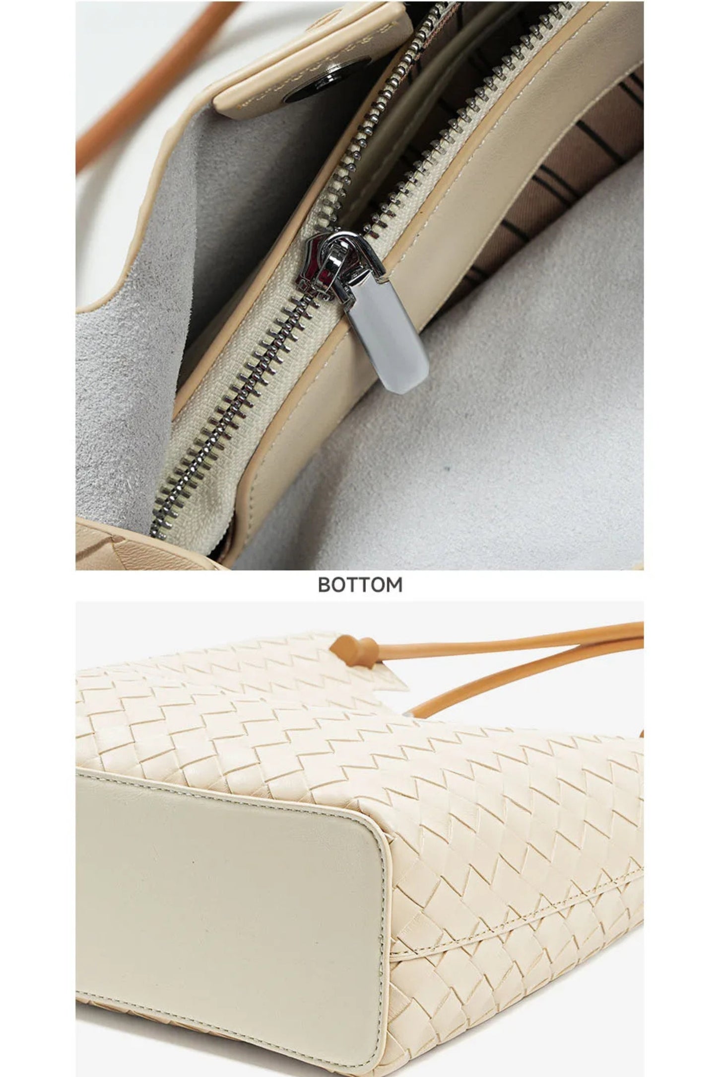 The Timeless Weave Tote | Full-Grain Cowhide Leather