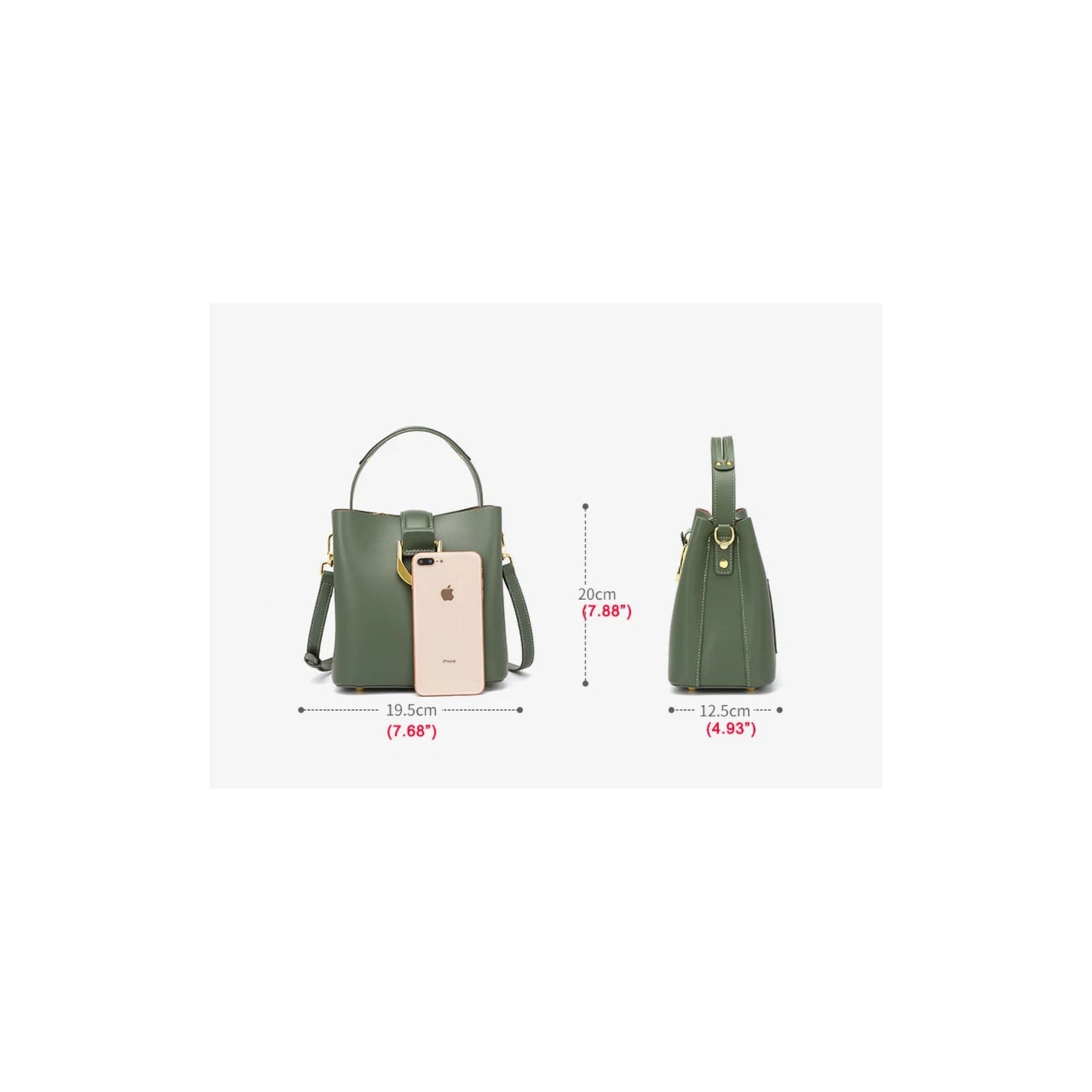 The ELARA - 100% Cowhide Leather Luxury Handbag for Women