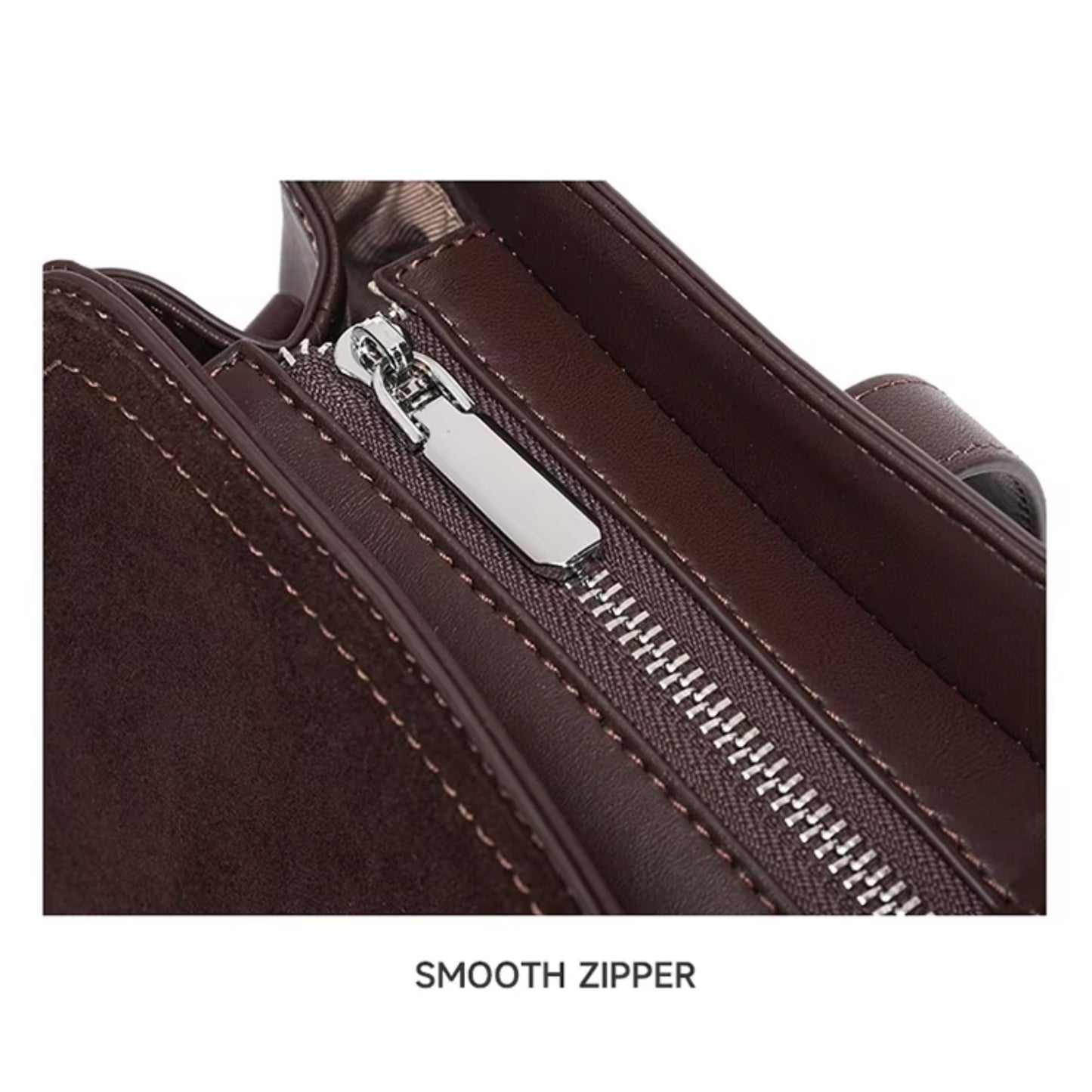 La Petit: Luxury Suede & Frosted Leather Crossbody Bag