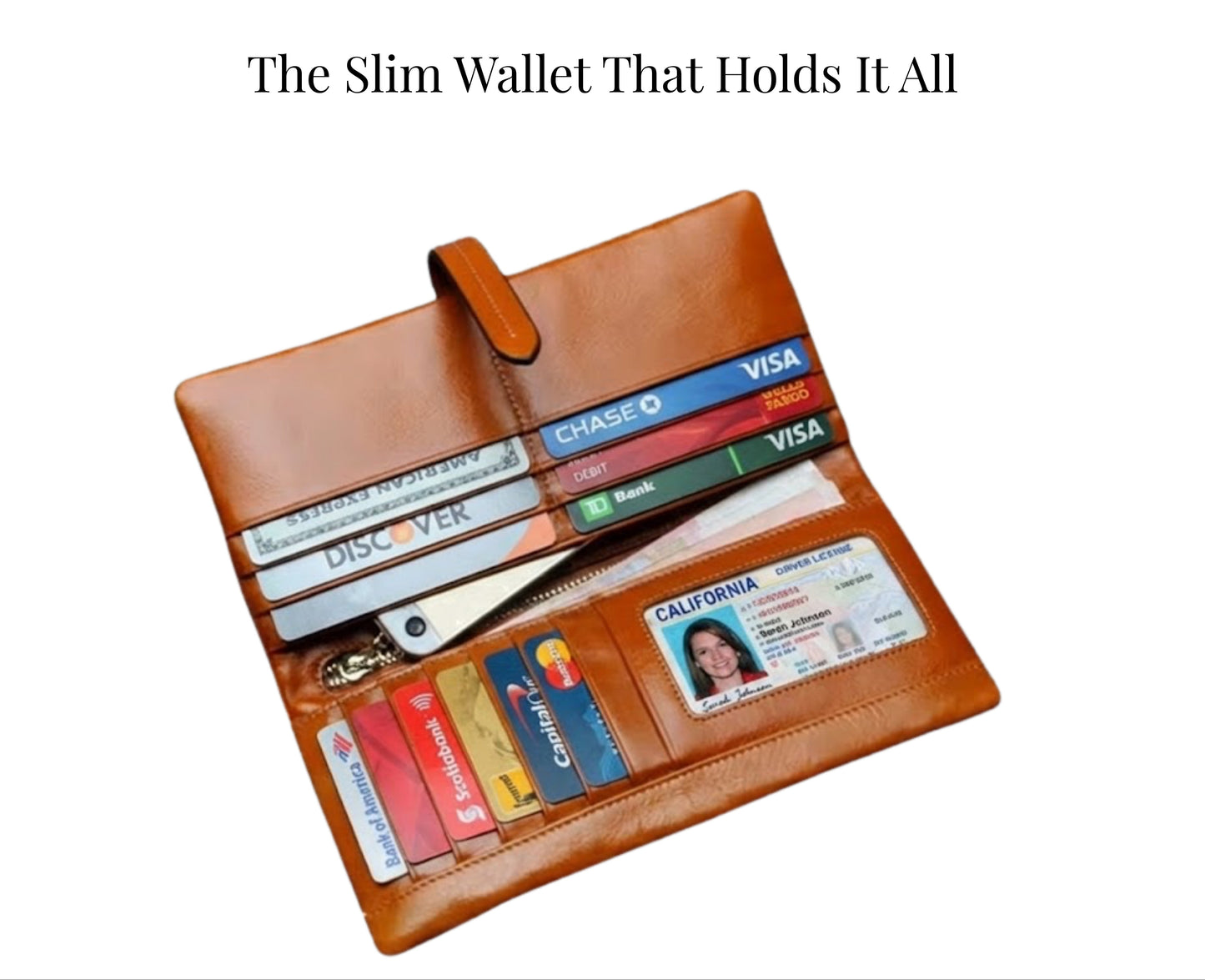Hideclusive Women’s Signature Oil Wax Cowhide Leather Clutch – Premium Long Wallet & Purse