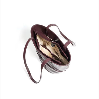 Sac fourre-tout seau en cuir Verona pour femme | Sac à bandoulière 100 % cuir de vache | Hideclusive