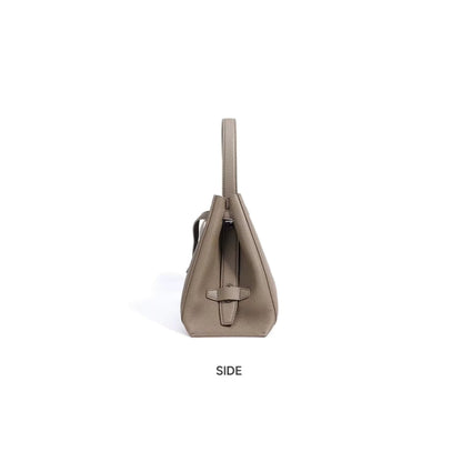 The Nova Structured Leather Satchel for Women | Top-Grain Cowhide Handbag | Hideclusive