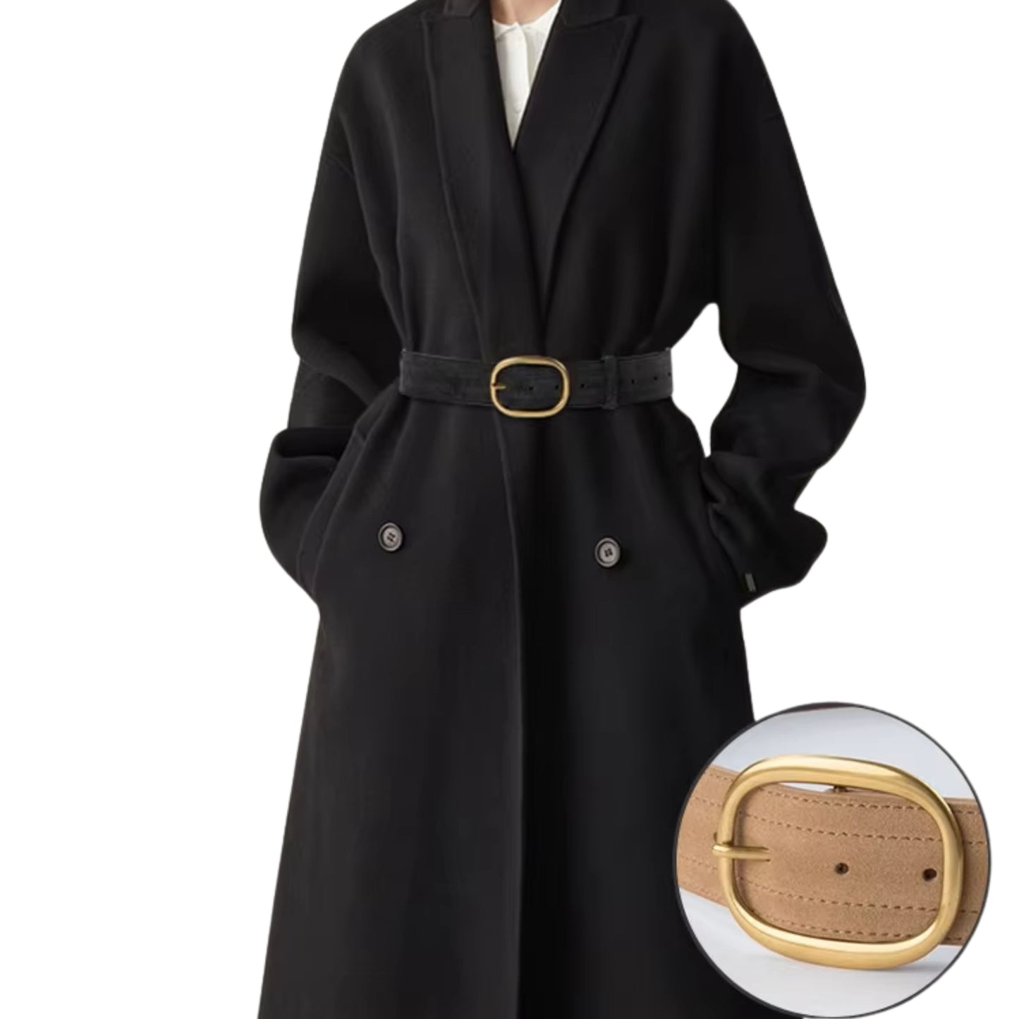 Hideclusive Women's Premium Genuine Suede Leather Belt