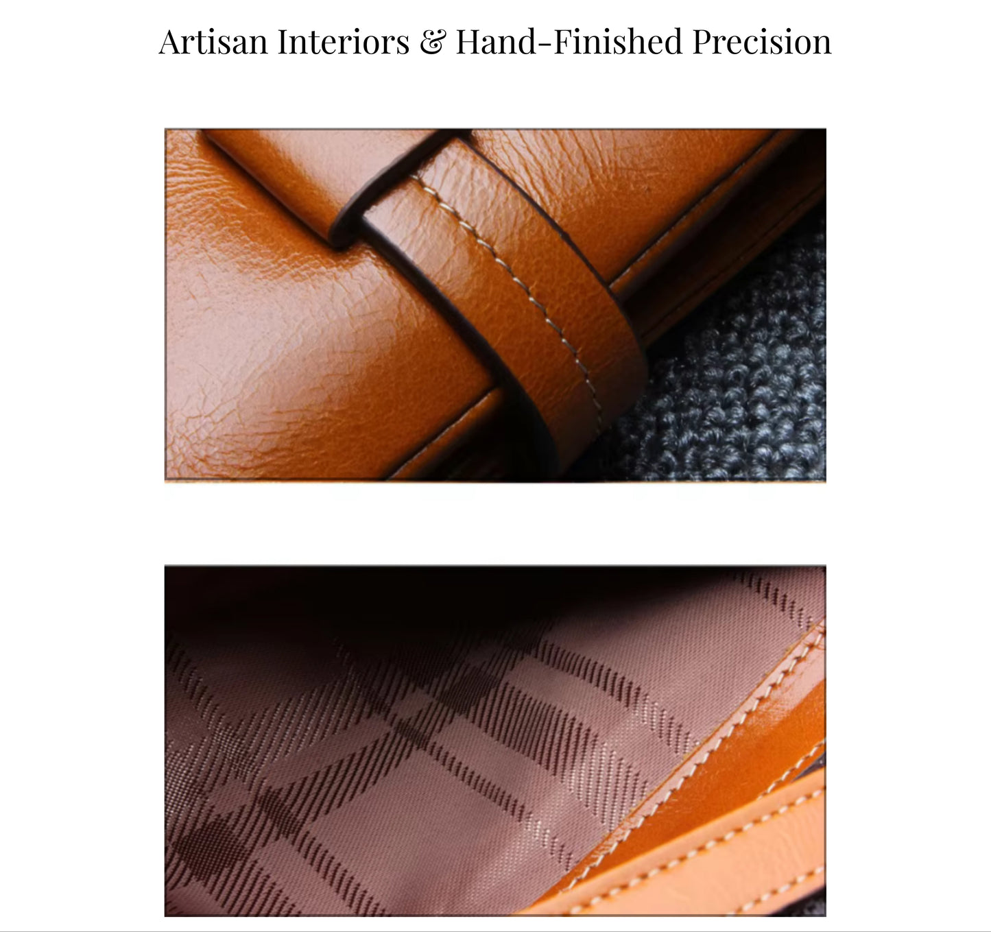 Hideclusive Women’s Signature Oil Wax Cowhide Leather Clutch – Premium Long Wallet & Purse
