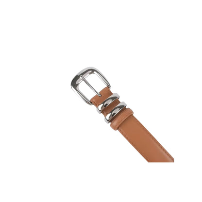 Split Leather Belt for Women | Polished Pin Buckle | Hideclusive