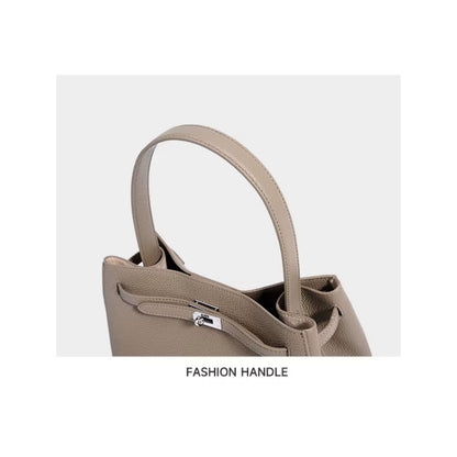 The Nova Structured Leather Satchel for Women | Top-Grain Cowhide Handbag | Hideclusive
