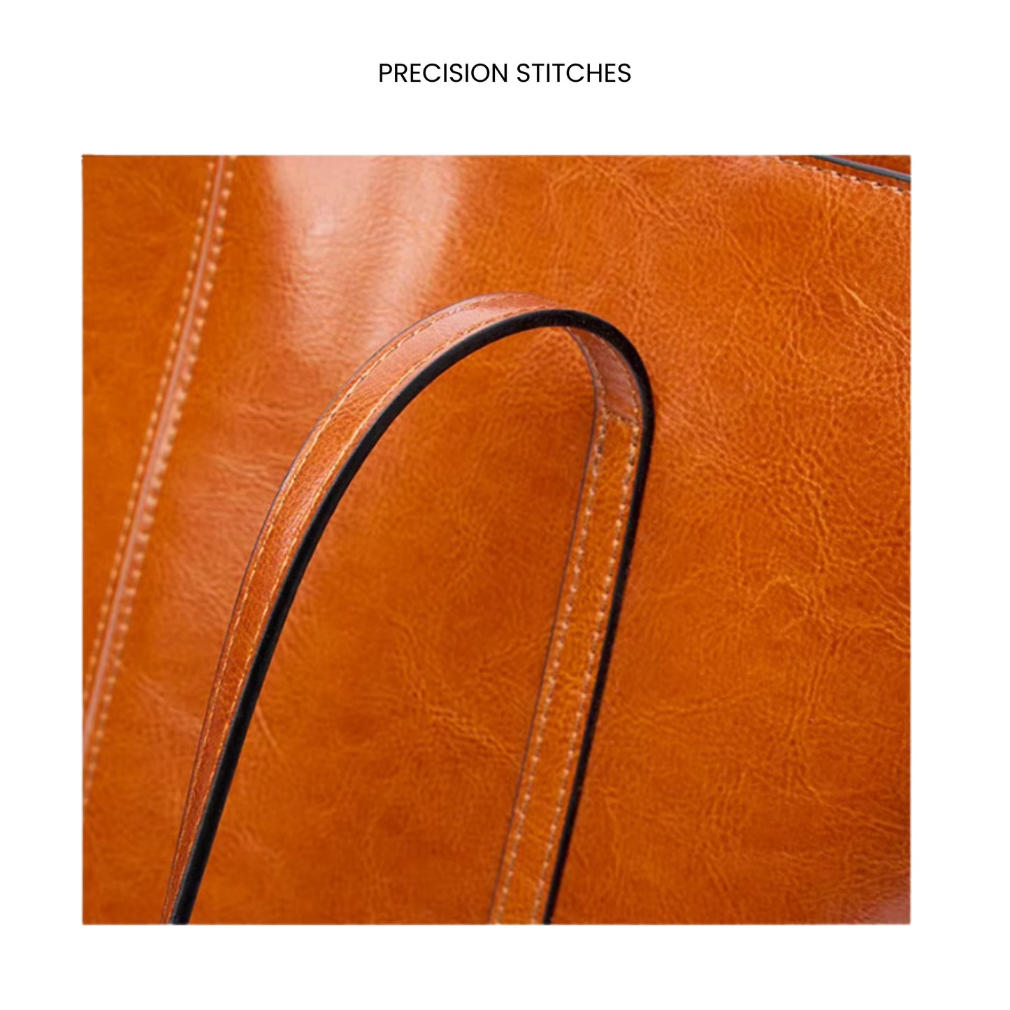 Clara Minimalist Leather Tote | 100% Cowhide Leather Tote Bag | Handcrafted Quality for Everyday Use