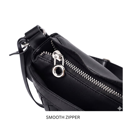 The Crescent Woven Leather Crossbody Bag for Women | Top Grain Cowhide | Hideclusive