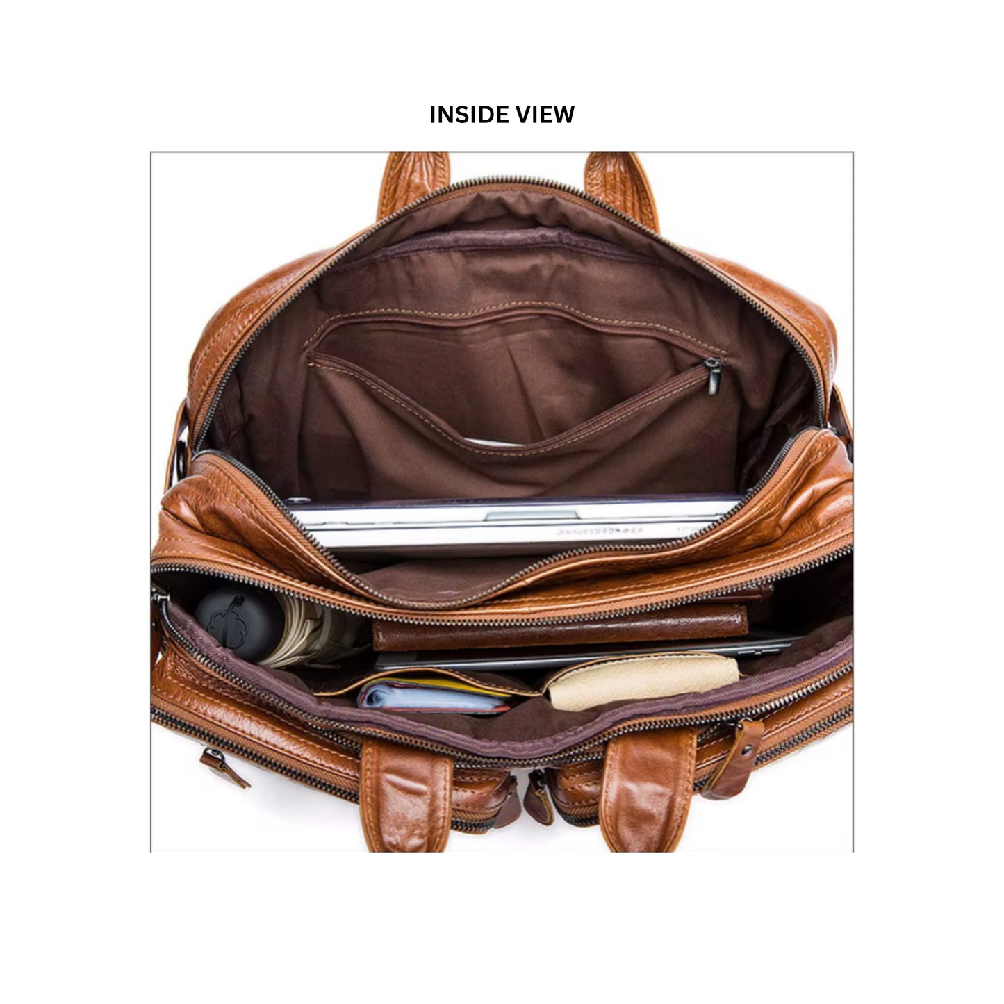 The Hideclusive Urban Convertible Briefcase | Men's Genuine Leather Convertible Briefcase Backpack | Laptop Bag