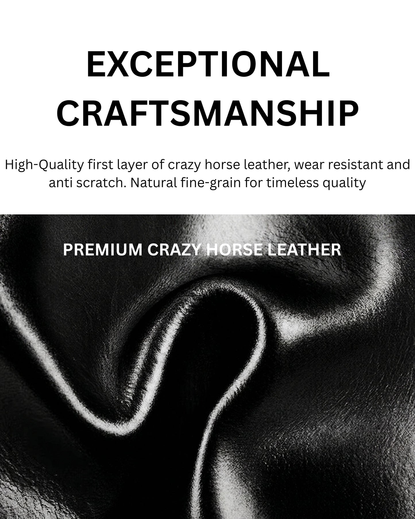 The Weekender - Hideclusive Men's Crazy Horse Leather Travel Duffel Bag | Crazy Horse Leather Weekender with Shoe Compartment | Large Carry-On Luggage (60cm)