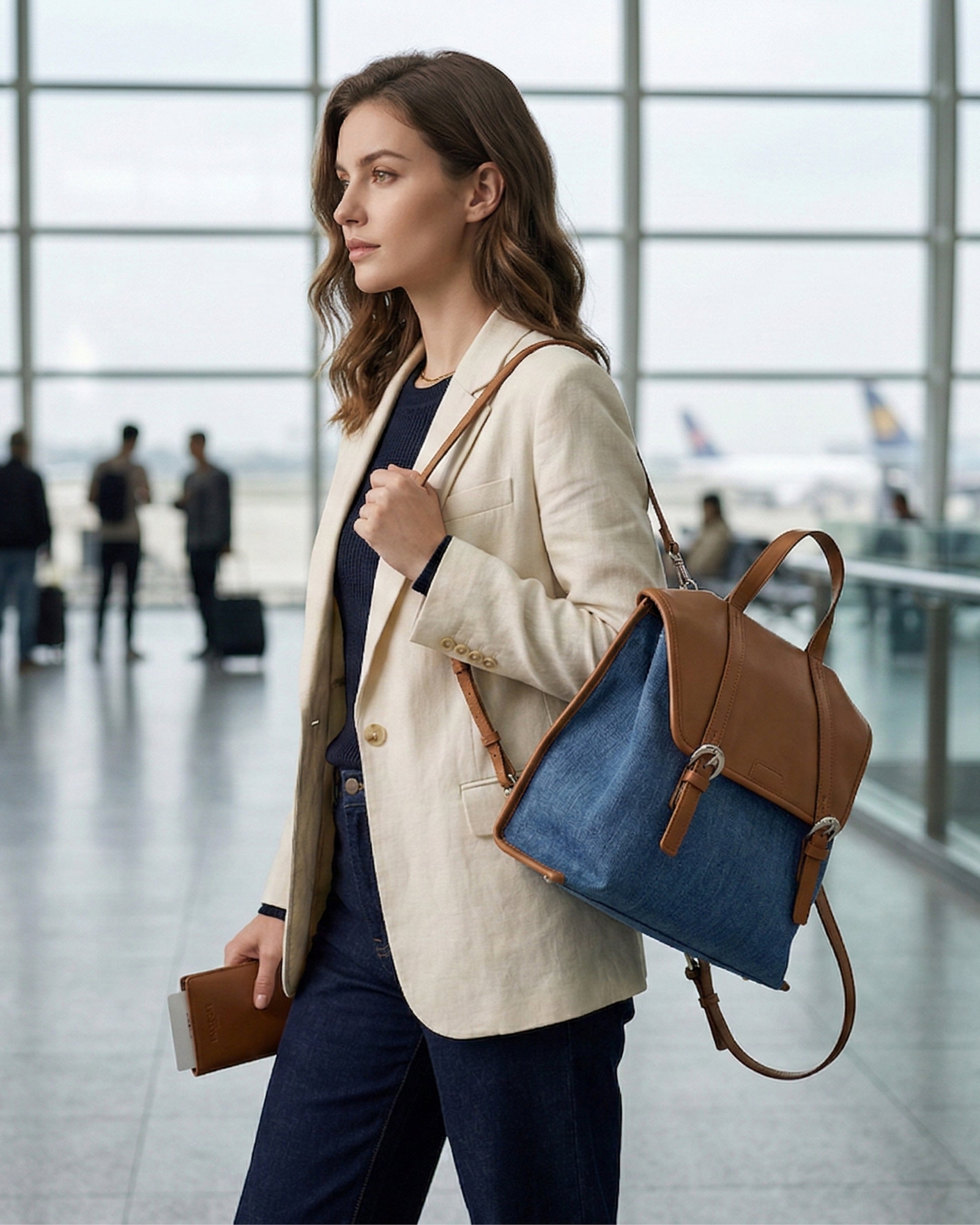 canvas leather backpack woman Lmagice Genuine waxed Travel Rucksack Laptop Bag : Electronics making it the perfect choice for everyday use Premium Handcrafted Full Grain Leather