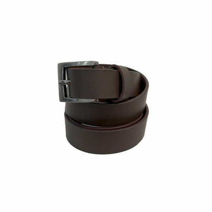 Ceinture Classique en Cuir Véritable pour Femme | Marron | Boucle en Métal | Hideclusive