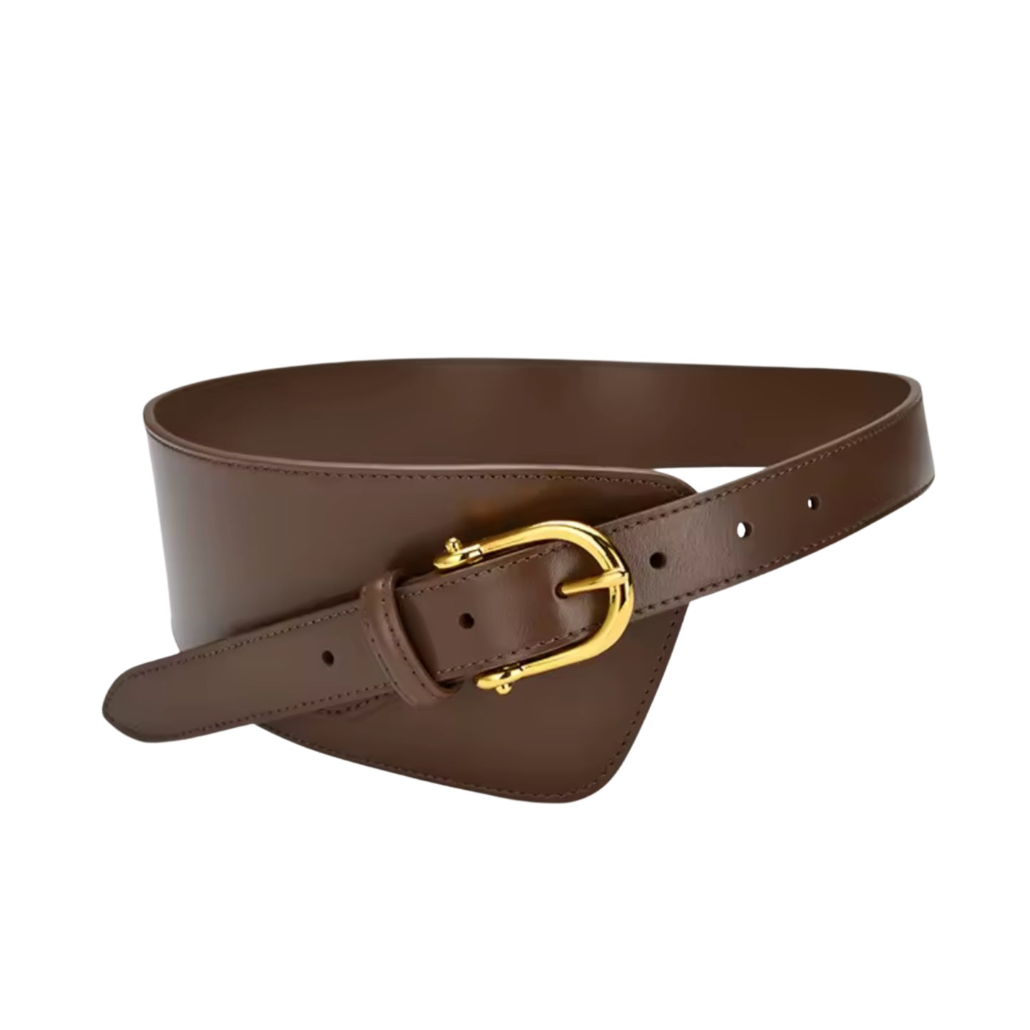Hideclusive Women's Wide Cowhide Leather Waist Belt - Corset Cinch for Dresses & Coats