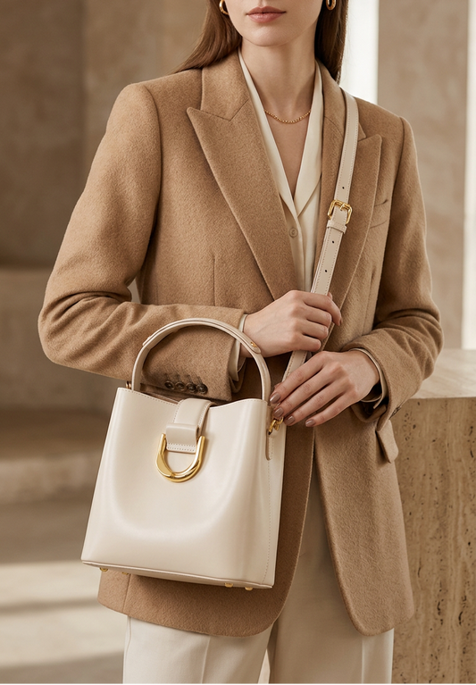 The Elara Leather Handbag for Women | 100% Cowhide Luxury Bag | Hideclusive