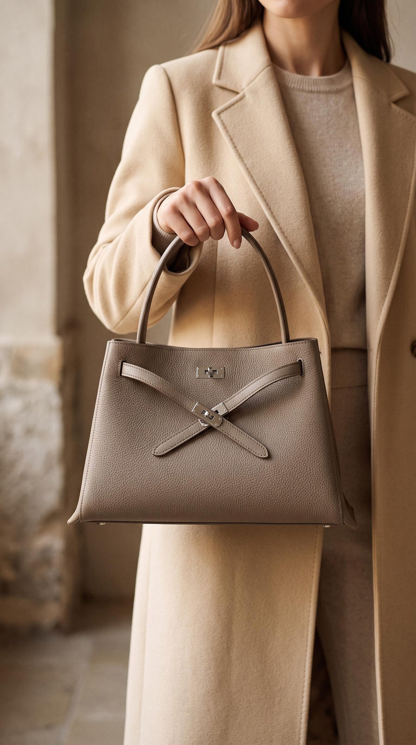The Nova Structured Leather Satchel for Women | Top-Grain Cowhide Handbag | Hideclusive