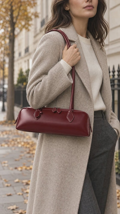 The Avenue 33 Leather Barrel Bag for Women | Full-Grain Cowhide | Hideclusive