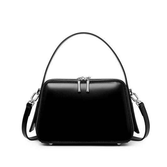 Hideclusive Exquisite Women Bags Designer Luxury Leather Tote Handbag Genuine Cowhide Waxed Leather Fashion Casual Bag